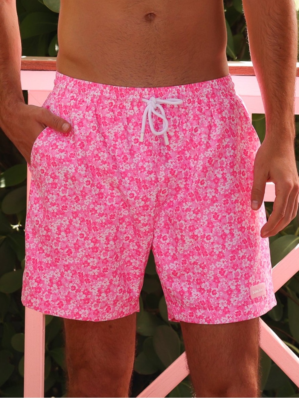 NWOT KuLani Kinis | Berry Burst Volley Shorts | Pink Floral | Size XL